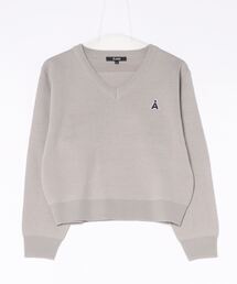 ALAND | 【UNISEX】ALAND／Aロゴ Vネックニットプルオーバー(ニット/セーター)