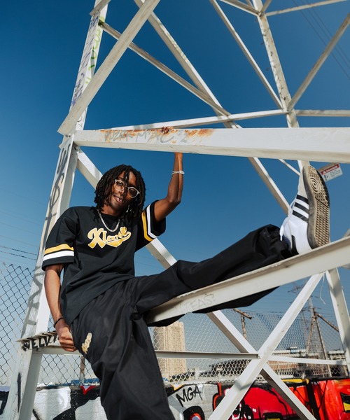 【値下げ中】KAPITAL スター柄 トラックジャケット パンツセットアップ STARTER（スターター）の「XLARGE×STARTER TRUCK PANTS（その他パンツ