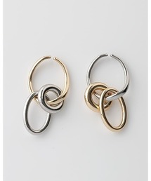 ChooMia | バイカラーフープイヤーカフ(イヤーカフ)