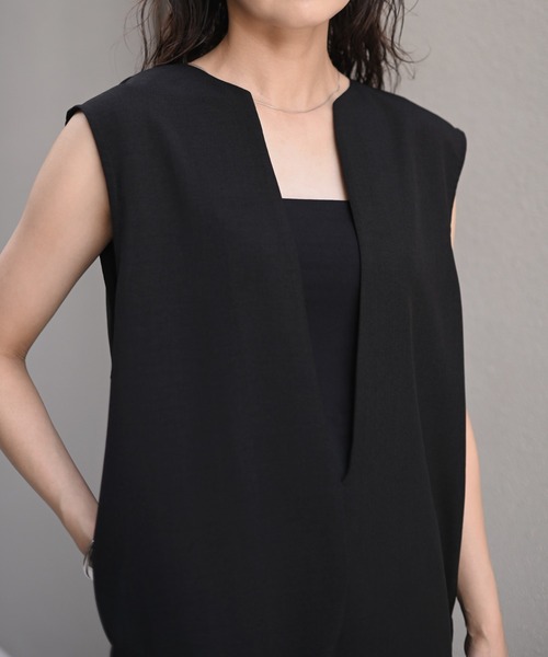 Marient(マリエント)の「キーネックロングOP(ワンピース・レディース・ブラック/チャコール/ブラウン・FREE)」の5枚目の写真