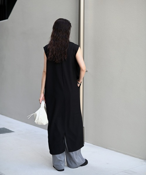 Marient(マリエント)の「キーネックロングOP(ワンピース・レディース・ブラック/チャコール/ブラウン・FREE)」の8枚目の写真