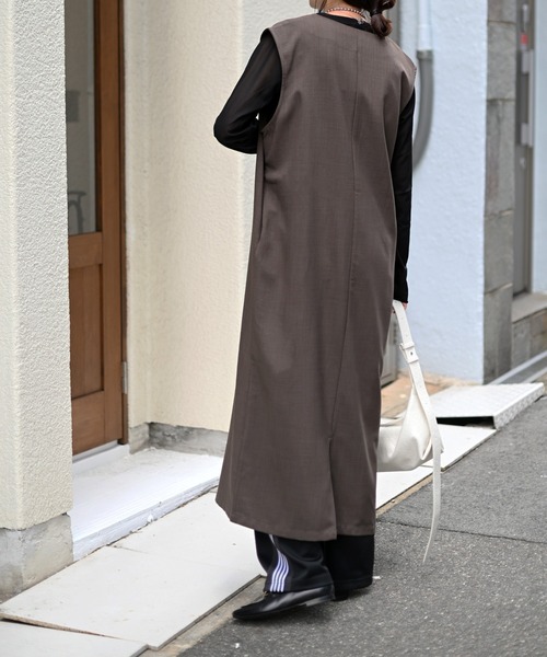 Marient(マリエント)の「キーネックロングOP(ワンピース・レディース・ブラック/チャコール/ブラウン・FREE)」の13枚目の写真