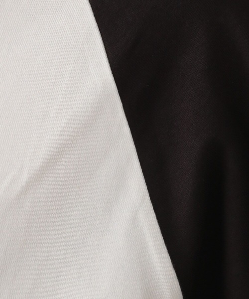 GLOBAL WORK Smile Seed Store（グローバルワーク スマイルシードストア）の「コットンラグランTシャツ長袖/115923（Tシャツ/カットソー・メンズ・ホワイト×ブラウン/ホワイト×ブラック・SMALL/LARGE/MEDIUM/X-LARGE）」の5枚目の写真