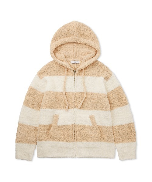 【セール】【HOMME】ジェラート2ボーダーパーカ（ルームウェア/パジャマ）｜gelato pique（ジェラートピケ）