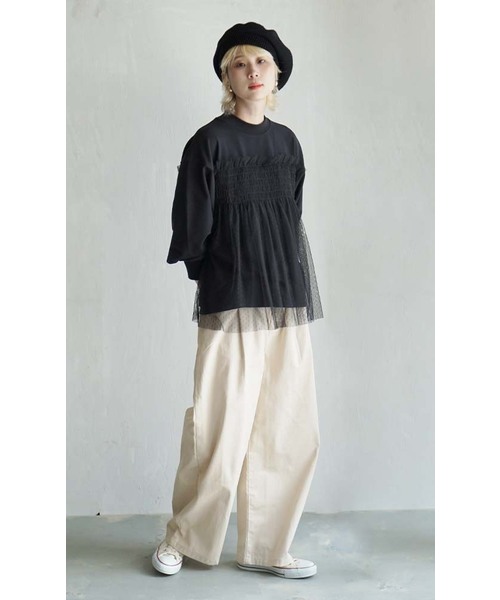 セール】ドットチュール ドッキングカットソー（Tシャツ/カットソー