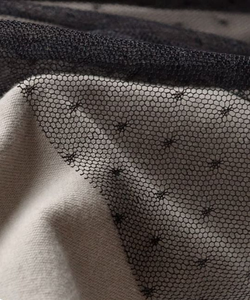 zootie（ズーティー）の「ドットチュール ドッキングカットソー（Tシャツ/カットソー・レディース・ブラウン/ネイビー/グレイッシュベージュ/ブラック・フリー）」の5枚目の写真