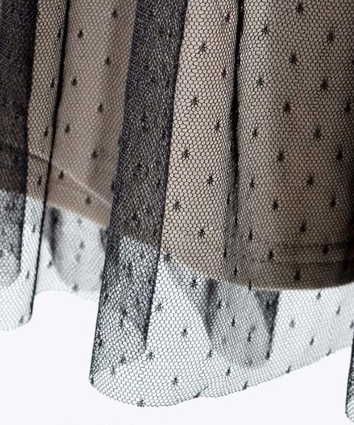 zootie（ズーティー）の「ドットチュール ドッキングカットソー（Tシャツ/カットソー・レディース・ブラウン/ネイビー/グレイッシュベージュ/ブラック・フリー）」の6枚目の写真