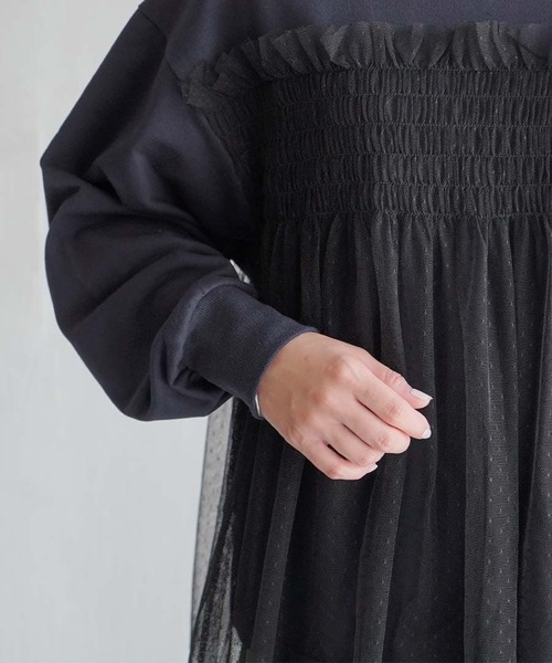 セール】ドットチュール ドッキングカットソー（Tシャツ/カットソー