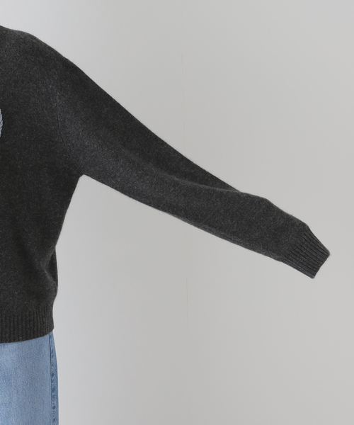 MASU(エムエーエスユー)の「MASU ANGEL EMBROIDERED CARDIGAN MPFW-KN0124:カーディガン(ニット/セーター・レディース・チャコールグレー・48)」の7枚目の写真