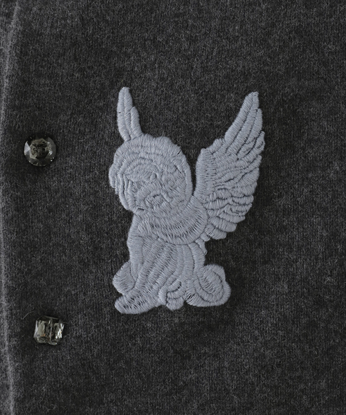 MASU(エムエーエスユー)の「MASU ANGEL EMBROIDERED CARDIGAN MPFW-KN0124:カーディガン(ニット/セーター・レディース・チャコールグレー・48)」の9枚目の写真