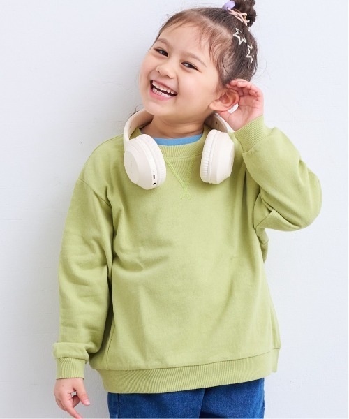 Life Support Products（ライフサポートプロダクツ）の「ムジガゼットトレーナー（スウェット・キッズ・オフホワイト/ピンク/グリーン/キャメル/ホワイト系その他/チャコール/イエロー/パープル・80/90/95/100/110/120/130/140/150）」の6枚目の写真