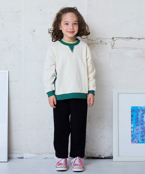 Life Support Products（ライフサポートプロダクツ）の「ムジガゼットトレーナー（スウェット・キッズ・オフホワイト/ピンク/グリーン/キャメル/ホワイト系その他/チャコール/イエロー/パープル・80/90/95/100/110/120/130/140/150）」の22枚目の写真