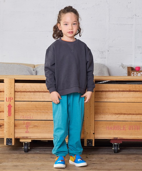 Life Support Products（ライフサポートプロダクツ）の「ムジガゼットトレーナー（スウェット・キッズ・オフホワイト/ピンク/グリーン/キャメル/ホワイト系その他/チャコール/イエロー/パープル・80/90/95/100/110/120/130/140/150）」の12枚目の写真