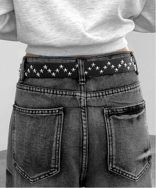 jiasecond.（ジアセカンド）の「【jiasecond.】ウエスタンスタースタッズベルト / ベルト 服飾雑貨 Y2K グランジ スタッズ ウエスタン ヴィンテージ カジュアル メンズライク ブラック 合皮 合成皮革 ZOZOTOWN限定（ベルト・レディース・ブラック・FREE）」の9枚目の写真