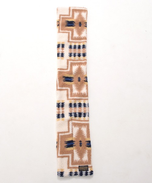 PENDLETON(ペンドルトン)の「PENDLETON ペンドルトン HARDING BOA MUFFLER ハーディング ジャガードボア マフラー(マフラー・レディース・オフホワイト/ブラック/ベージュ・FREE)」の4枚目の写真