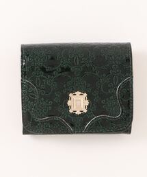 アナスイ 三つ折り財布 グリーン アナスイ ANNA SUI セルパン 二つ折り口金財布 （グリーン） -靴