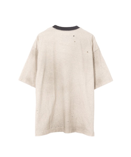 【MIHARAYASUHIRO】Smily Face Print Distressed Ringer Tシャツ Maison MIHARA YASUHIRO ONLINE STORE（ミハラヤスヒロ