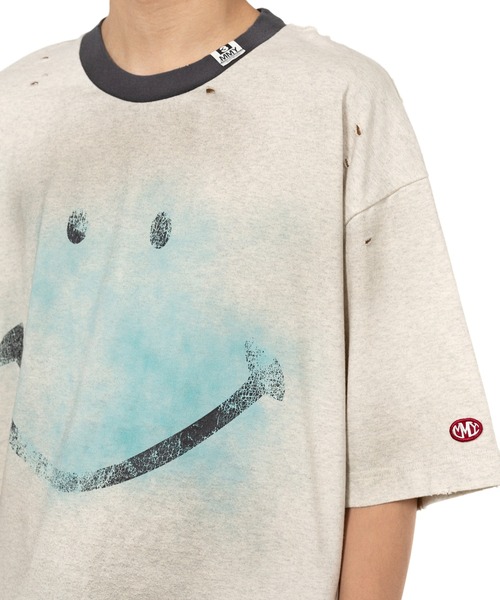 MIHARA YASUHIRO 国内買付 Smily Face Printed Ringer T-shirt Maison MIHARA YASUHIRO ONLINE STORE（ミハラヤスヒロ