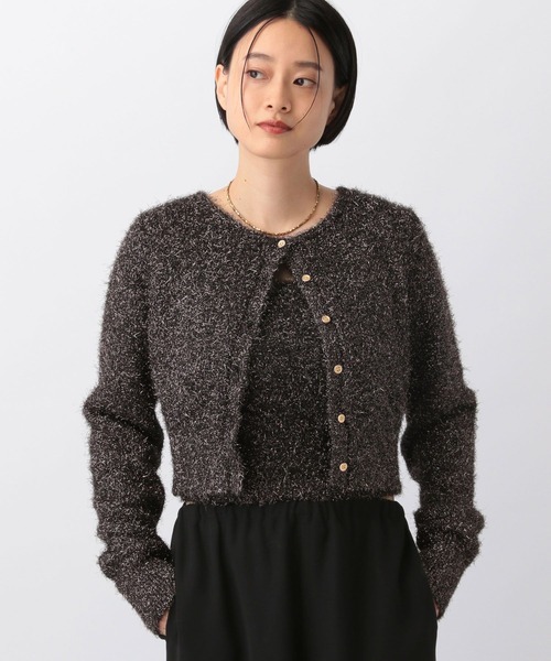 ラメ入りブラックカーディガン・アンサンブル セール】キラキラアンサンブル（カーディガン/ボレロ）｜A part by