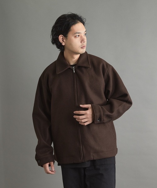 VIBGYOR(ヴィブジョー)の「【wit】メルトントラッカーJK(CN)(ブルゾン・メンズ・ブラウン/グリーン/ブラック・MEDIUM/LARGE)」の1枚目の写真