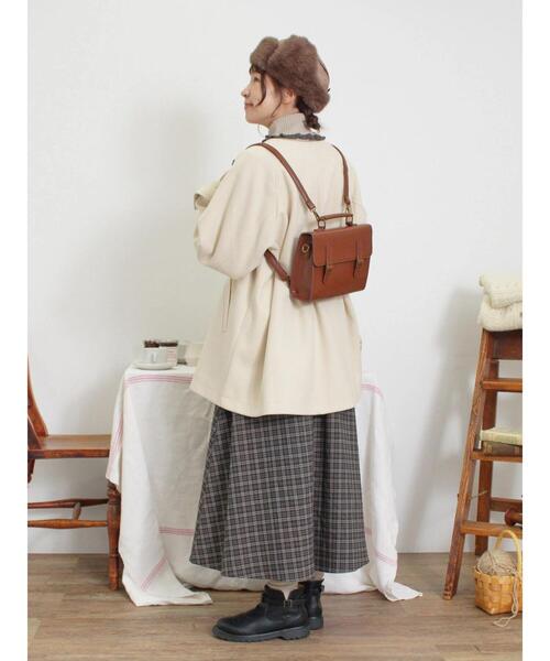 Samansa Mos2（サマンサ モスモス）の「3WAYサッチェルバッグ（ハンドバッグ・レディース・ブラック/ブラウン・F）」の9枚目の写真