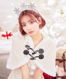 DAZZY（デイジー）の「サンタ コスプレ 3点セット ポンチョ & Aライン ワンピース（コスチューム/パーティーグッズ）」