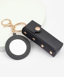 Fun & Daily（ファンアンドデイリー）の「F&D : リップケース＆ミラーバッグチャーム（キーホルダー）」