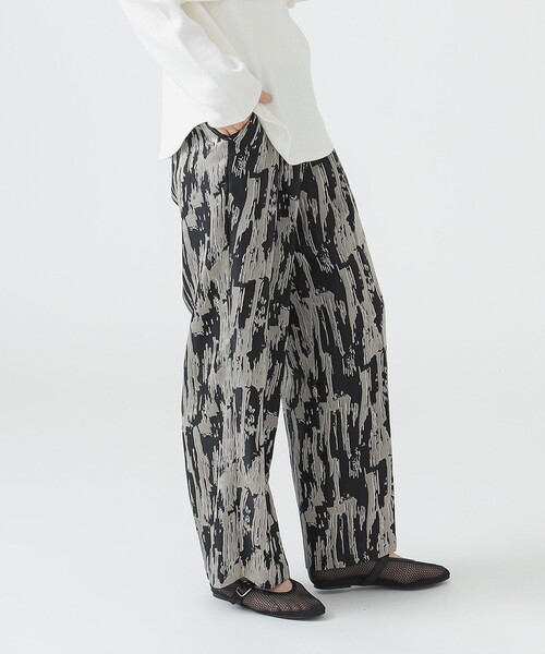 B:MING by BEAMS（ビーミングバイビームス）の「ジャカード パンツ（S～M）（その他パンツ・レディース・パープル/ブラック・MEDIUM/SMALL）」の6枚目の写真