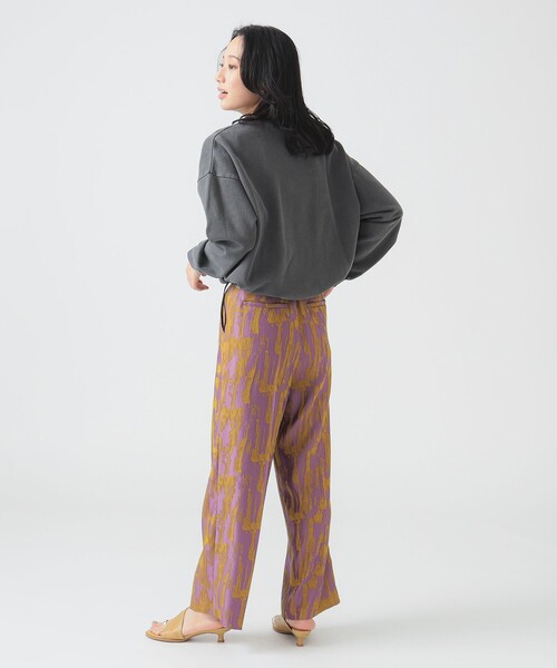 B:MING by BEAMS（ビーミングバイビームス）の「ジャカード パンツ（S～M）（その他パンツ・レディース・パープル/ブラック・MEDIUM/SMALL）」の13枚目の写真