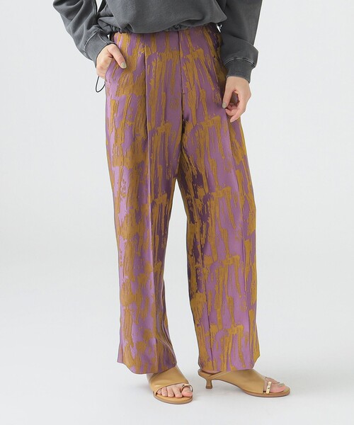 B:MING by BEAMS（ビーミングバイビームス）の「ジャカード パンツ（S～M）（その他パンツ・レディース・パープル/ブラック・MEDIUM/SMALL）」の14枚目の写真