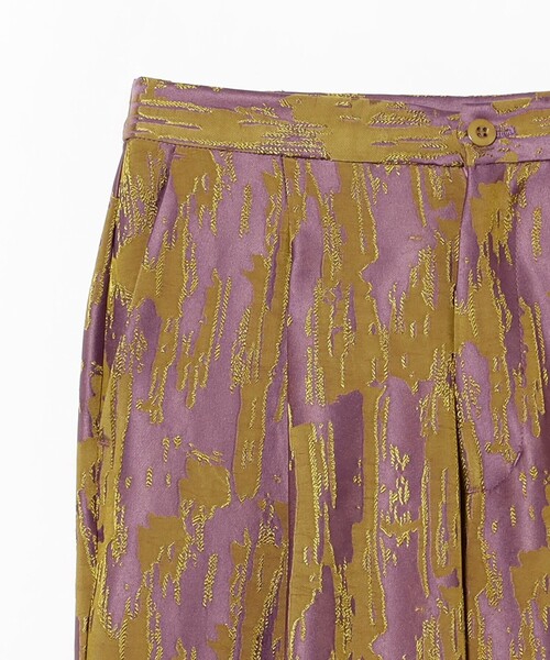 B:MING by BEAMS（ビーミングバイビームス）の「ジャカード パンツ（S～M）（その他パンツ・レディース・パープル/ブラック・MEDIUM/SMALL）」の16枚目の写真