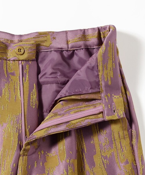 B:MING by BEAMS（ビーミングバイビームス）の「ジャカード パンツ（S～M）（その他パンツ・レディース・パープル/ブラック・MEDIUM/SMALL）」の17枚目の写真