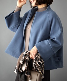 Ehre style（エーレスタイル）の「ショート丈で！寒さを解決Aラインコート（ピーコート）」