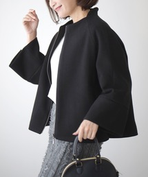 Ehre style（エーレスタイル）の「ショート丈で！寒さを解決Aラインコート（ピーコート）」