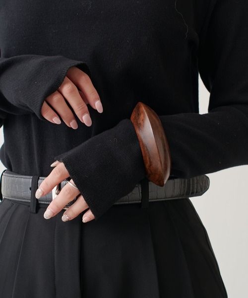 Lui's（ルイス）の「ウッドバングル（ブレスレット・レディース・ブラウン/ブラック・FREE）」の4枚目の写真