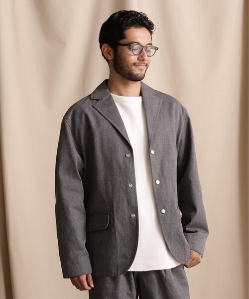 Schott(ショット)の「Schott/ショット/TC 3B JACKET/ティーシー 3ボタン ジャケット(テーラードジャケット・メンズ・グレー/カーキ/ブラック・2XL/XL/M/L)」の3枚目の写真