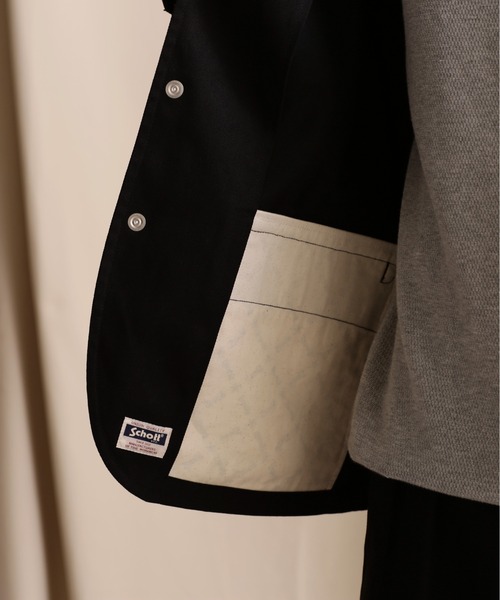 schott（ショット）の「Schott/ショット/TC 3B JACKET/ティーシー 3ボタン ジャケット（テーラードジャケット・メンズ・グレー/カーキ/ブラック・2XL/XL/M/L）」の12枚目の写真