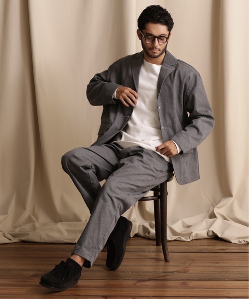 schott（ショット）の「Schott/ショット/TC 3B JACKET/ティーシー 3ボタン ジャケット（テーラードジャケット・メンズ・グレー/カーキ/ブラック・2XL/XL/M/L）」の14枚目の写真