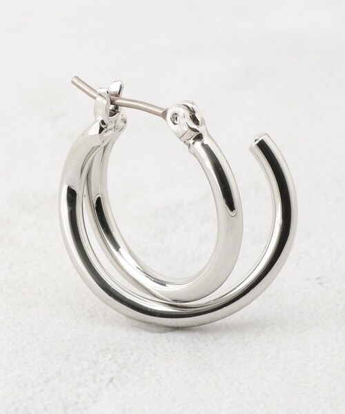 grove（グローブ）の「メタルダブルラインピアス（ピアス（両耳用）・レディース・シルバー/ゴールド・00）」の4枚目の写真