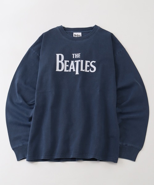 The Beatles(ザビートルズ)の「【THE BEATLES/ザ ビートルズ】ヴィンテージライク ピグメント加工 ロングスリーブTシャツ(Tシャツ/カットソー・メンズ・オフホワイト/ネイビー/チャコール・LL/L/M)」の7枚目の写真