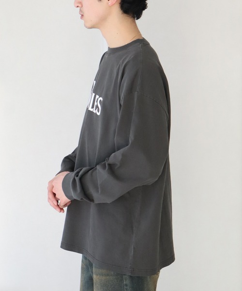 The Beatles(ザビートルズ)の「【THE BEATLES/ザ ビートルズ】ヴィンテージライク ピグメント加工 ロングスリーブTシャツ(Tシャツ/カットソー・メンズ・オフホワイト/ネイビー/チャコール・LL/L/M)」の19枚目の写真