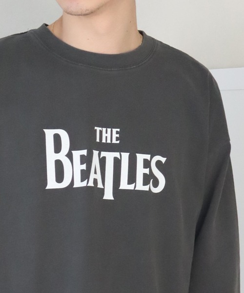 The Beatles(ザビートルズ)の「【THE BEATLES/ザ ビートルズ】ヴィンテージライク ピグメント加工 ロングスリーブTシャツ(Tシャツ/カットソー・メンズ・オフホワイト/ネイビー/チャコール・LL/L/M)」の17枚目の写真