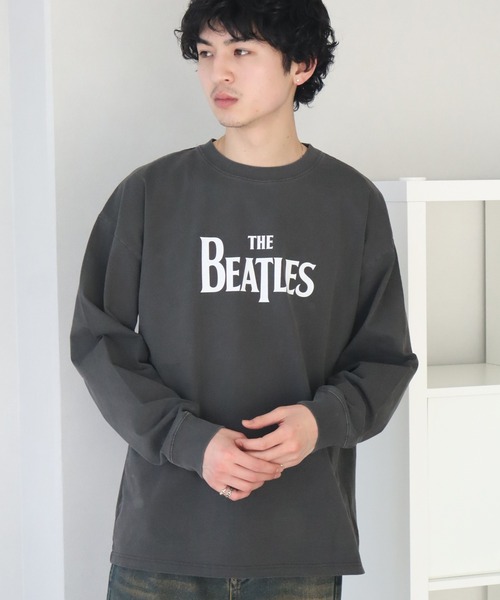The Beatles(ザビートルズ)の「【THE BEATLES/ザ ビートルズ】ヴィンテージライク ピグメント加工 ロングスリーブTシャツ(Tシャツ/カットソー・メンズ・オフホワイト/ネイビー/チャコール・LL/L/M)」の18枚目の写真
