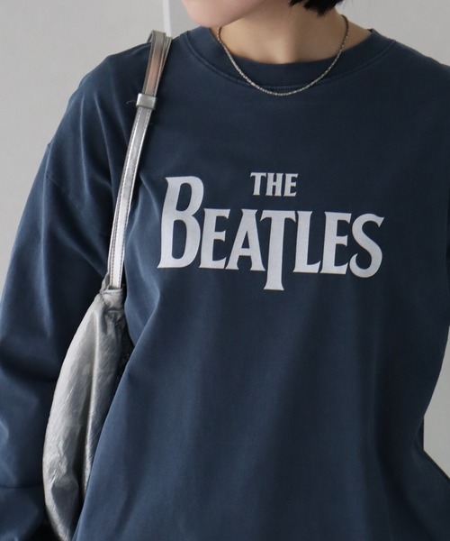 The Beatles(ザビートルズ)の「【THE BEATLES/ザ ビートルズ】ヴィンテージライク ピグメント加工 ロングスリーブTシャツ(Tシャツ/カットソー・メンズ・オフホワイト/ネイビー/チャコール・LL/L/M)」の22枚目の写真