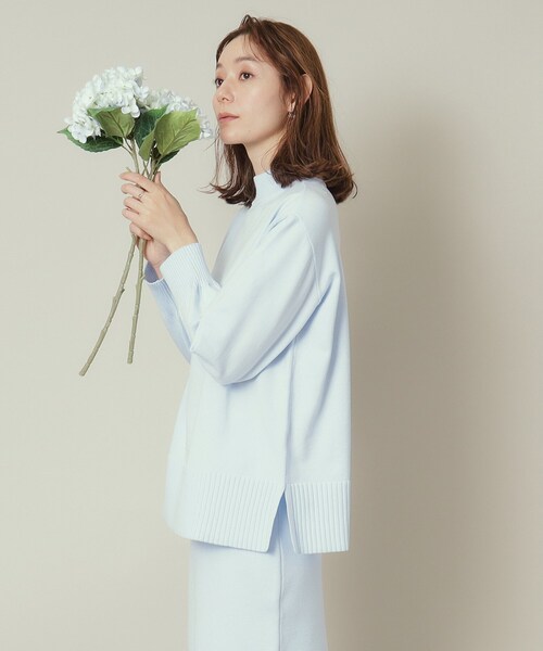 ITS'DEMO（イッツデモ）の「【通勤／手洗い可】ボトルネック×タイトスカートセットアップ（セットアップ・レディース・ピンク/サックスブルー/ベージュ/ネイビー・00）」の15枚目の写真