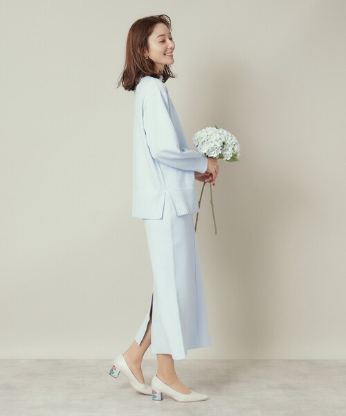 ITS'DEMO（イッツデモ）の「【通勤／手洗い可】ボトルネック×タイトスカートセットアップ（セットアップ・レディース・ピンク/サックスブルー/ベージュ/ネイビー・00）」の17枚目の写真