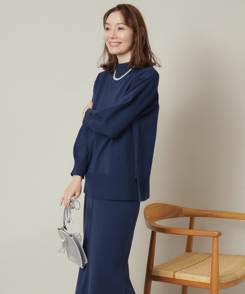 ITS'DEMO（イッツデモ）の「【通勤／手洗い可】ボトルネック×タイトスカートセットアップ（セットアップ・レディース・ピンク/サックスブルー/ベージュ/ネイビー・00）」の19枚目の写真