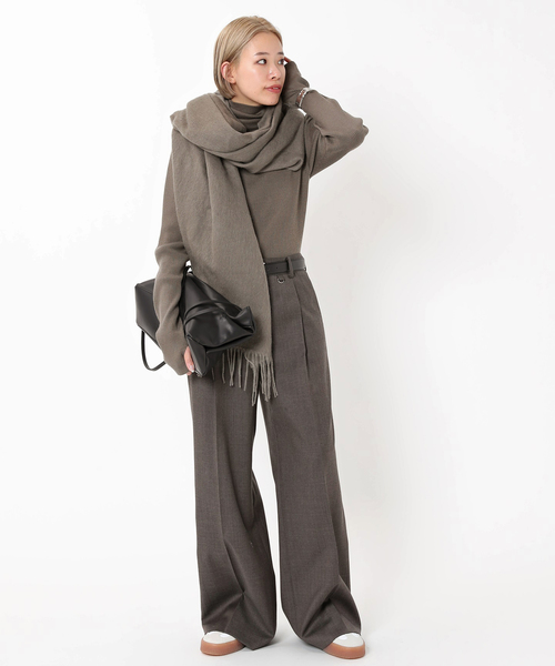 arron（アローン）の「【arron/ アロン】ソフトレザーバッグ（トートバッグ・レディース・ブラック・FREE）」の8枚目の写真