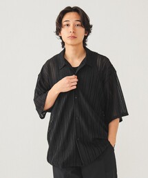 BEAMS | メッシュ オープンカラーシャツ(シャツ/ブラウス)