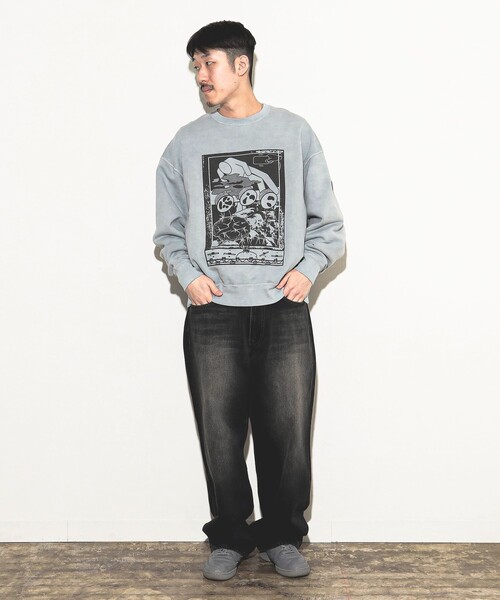 C.E（シーイー）の「C.E / OVERDYE FK MindfulnessBlock CREW NECK